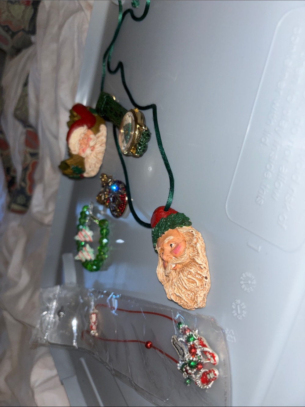 8 pieces of Christmas jewelry watch bracelets 2 necklaces 2 pair earrings